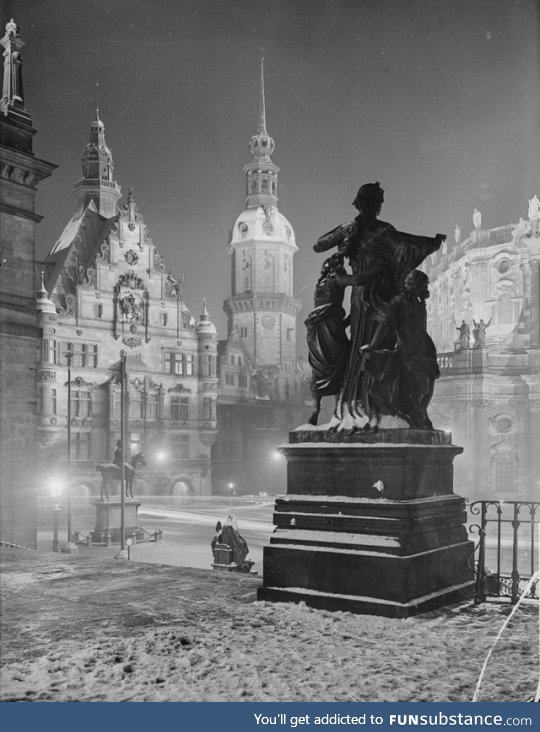 Dresden at night, 1936