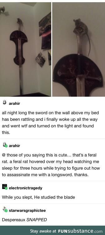 I have the exact same sword. Should I be worried?