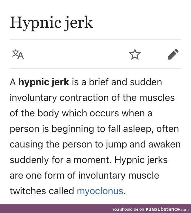 Hypnic jerk
