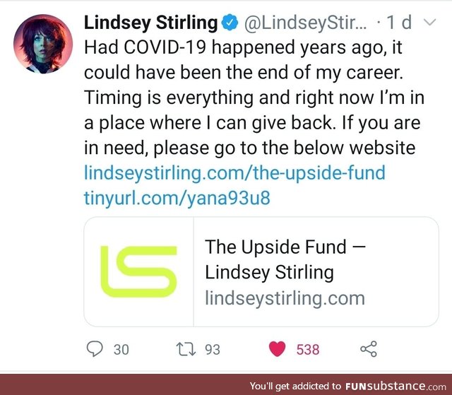 Lindsey Stirling is good stock