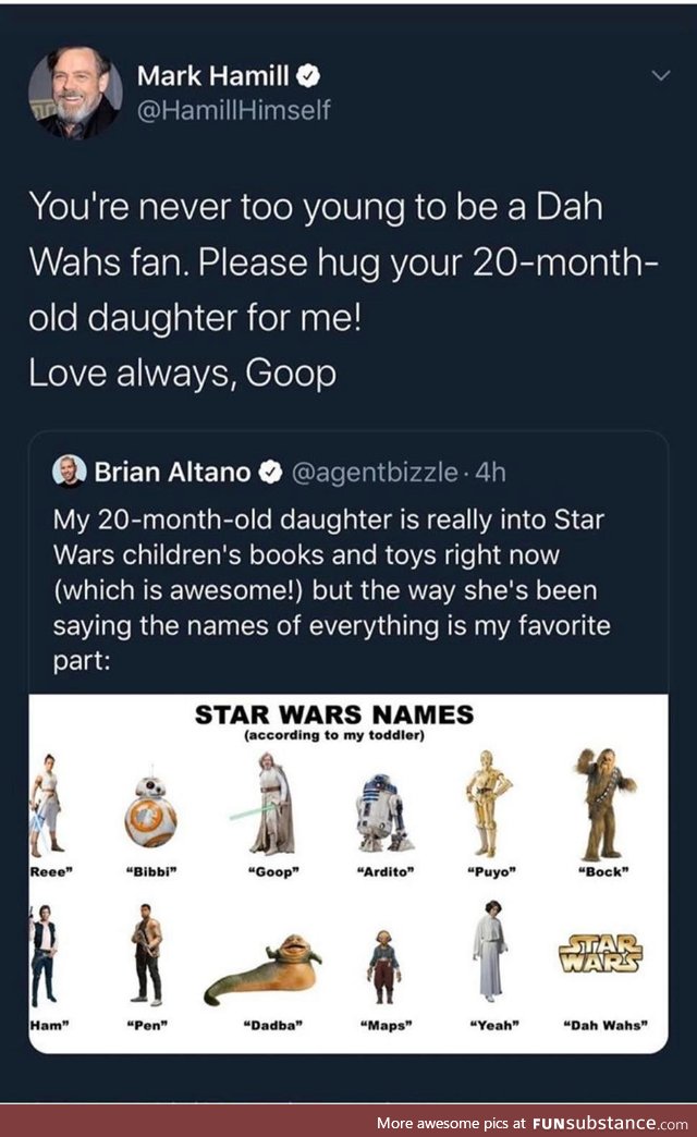 Goop Skywalker takes care of his fans