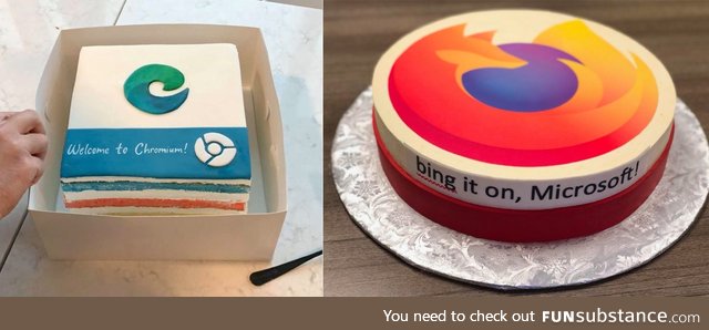 Google and Mozilla deliver cakes for Microsoft’s new Edge team