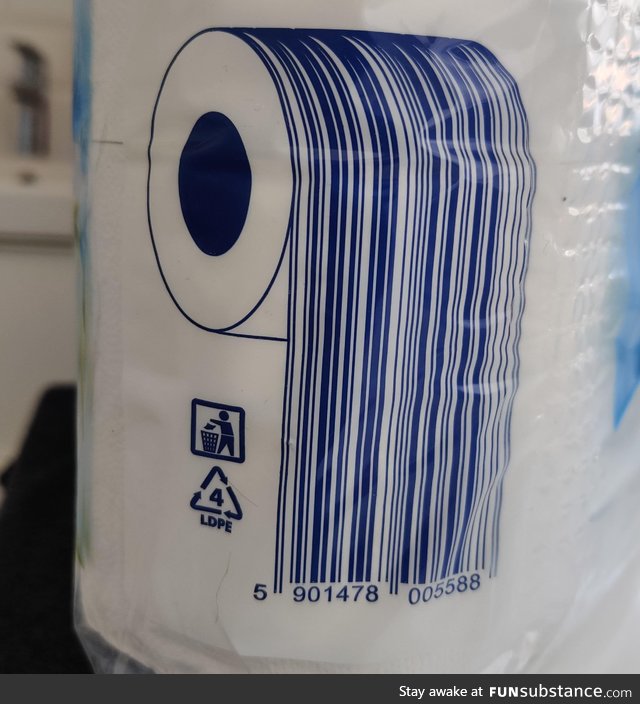 That is how you make a barcode for toilet paper