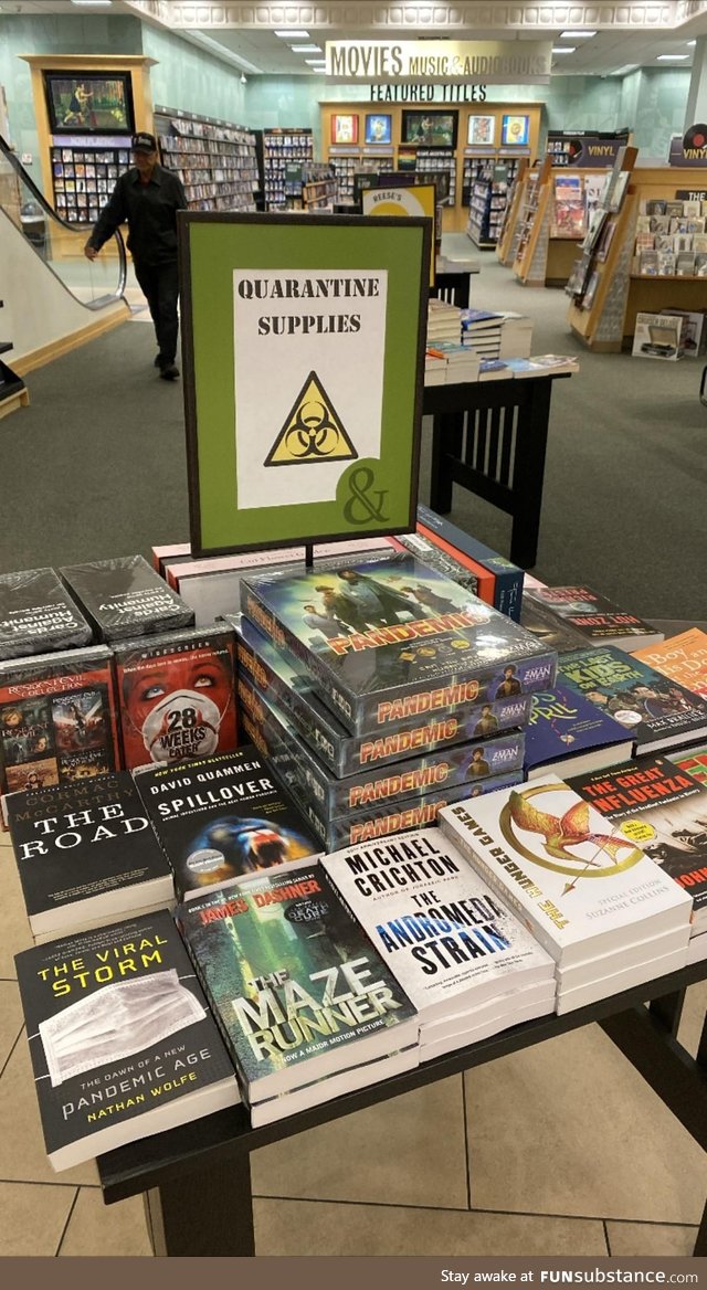 Barnes and Noble knows how to Quarantine