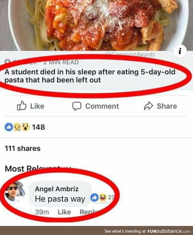 Rest in pasta