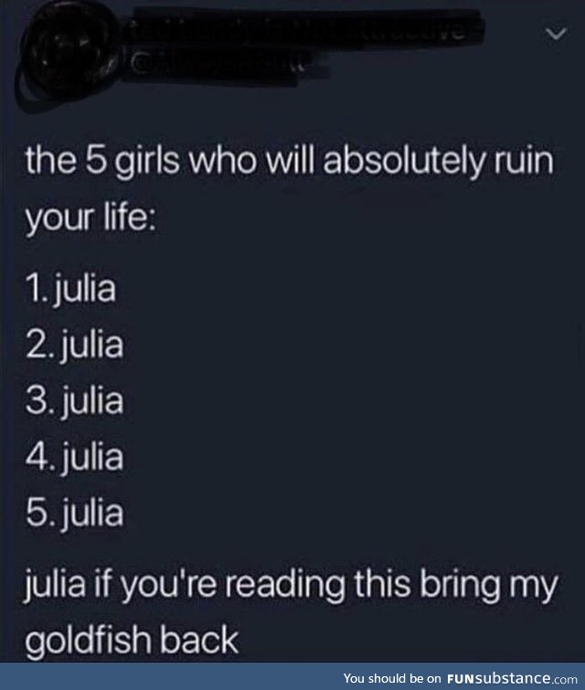 Why Julia, why?
