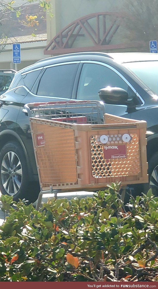 This cart has seen some things