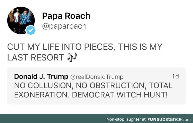 Thank you, Papa Roach