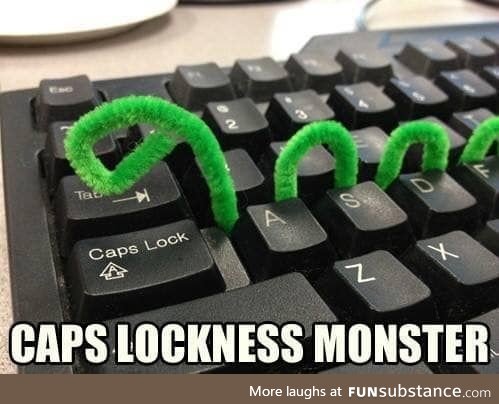 The Caps Loch ness monster