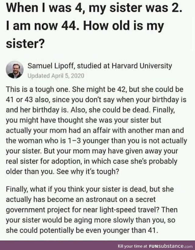 Samuel Lipoff studied at Harvard, obviously