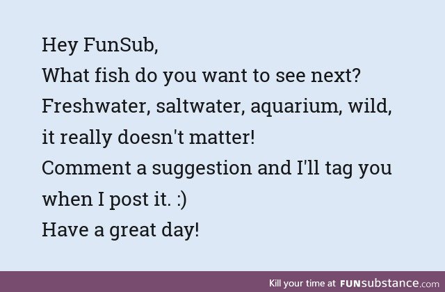 Fishy Fun Requests