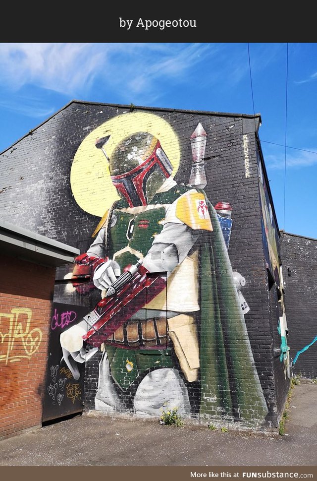 This is the way (street art in Glasgow, Scotland)