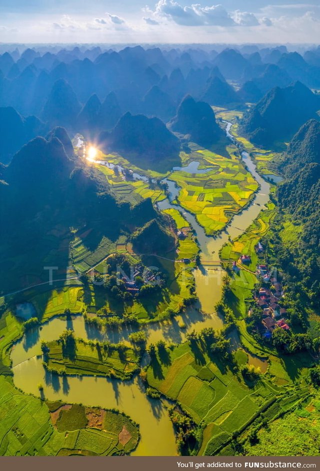 This is Vietnam. Exact location is Phong Nam, Cao Bang