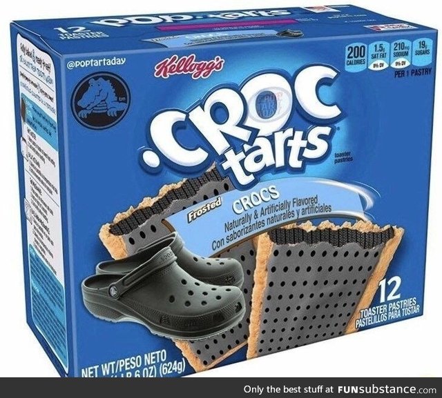 Frosted crocs are more than food