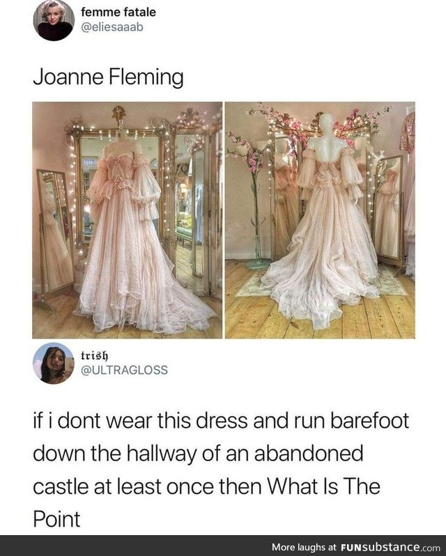Also cute as a wedding dress