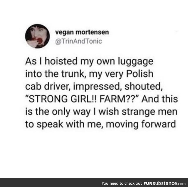 Wholesome cab driver