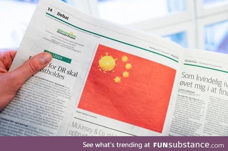 A Danish newspaper published a satirical drawing, and now the Chinese government is