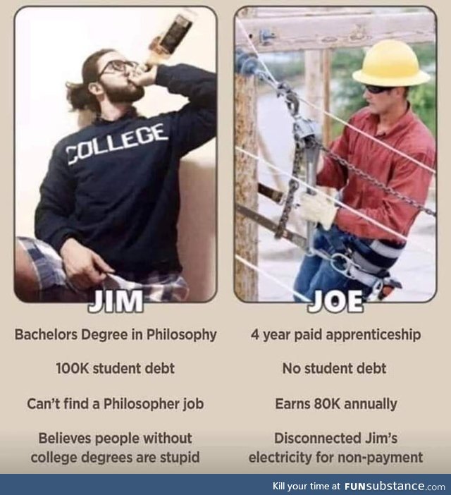 Don't be a Jim be a Joe