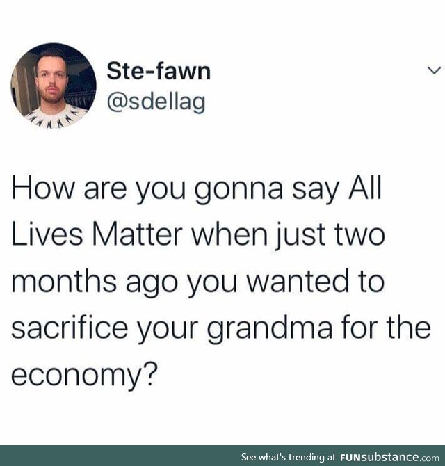 Granny's life don't matter