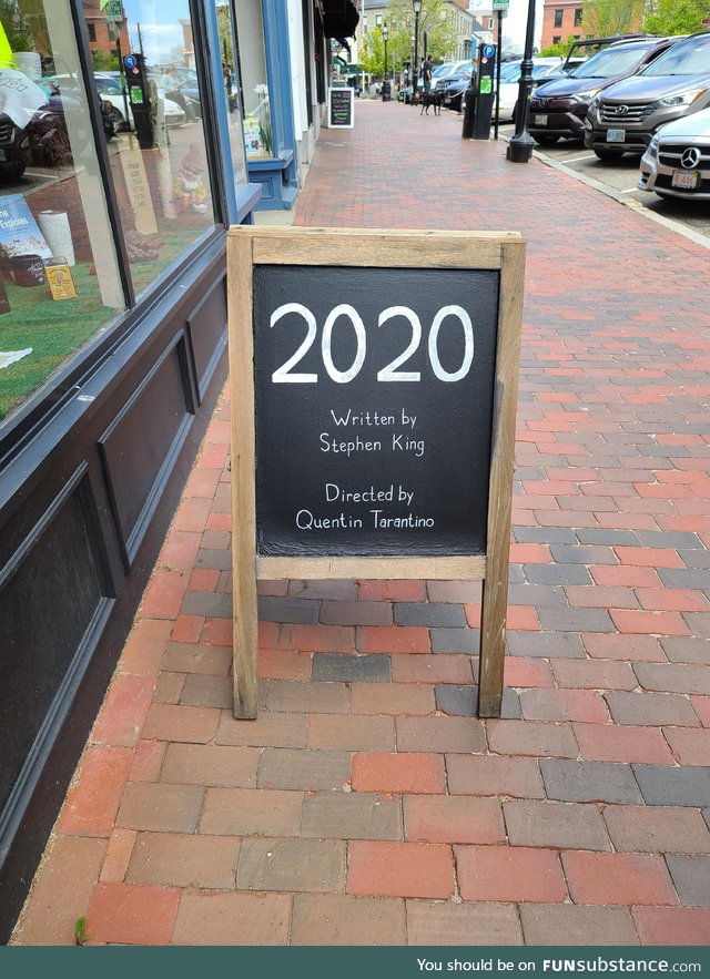 I saw this infront of a restaurant in Portsmouth NH, they're right