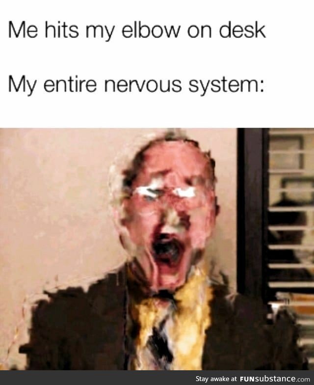 Hitting your elbow on.. Anything, really