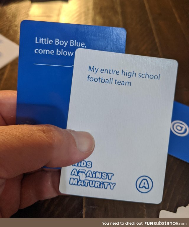 This is the KIDS version of Cards Against Humanity??