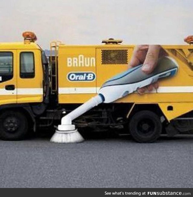 Brush in advertising