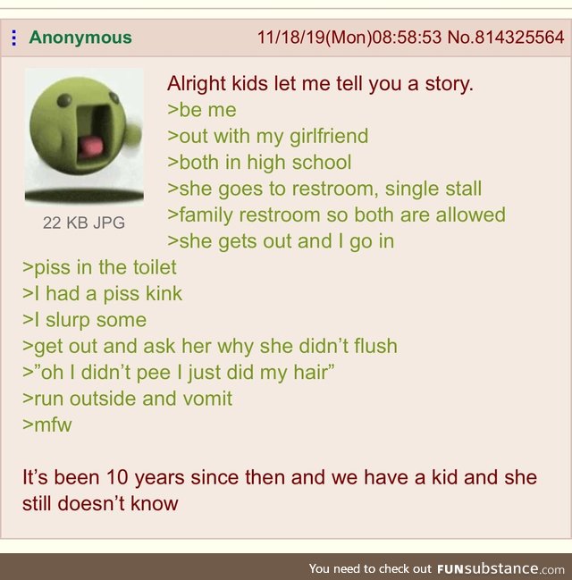 Anon is a piss lover