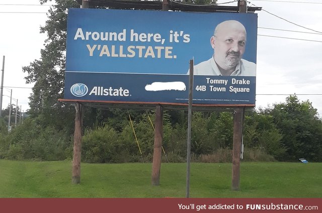 Saw this on a billboard in Georgia