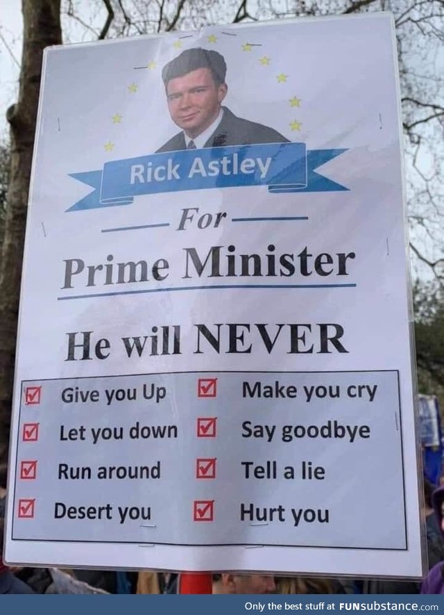 Astley for world leader