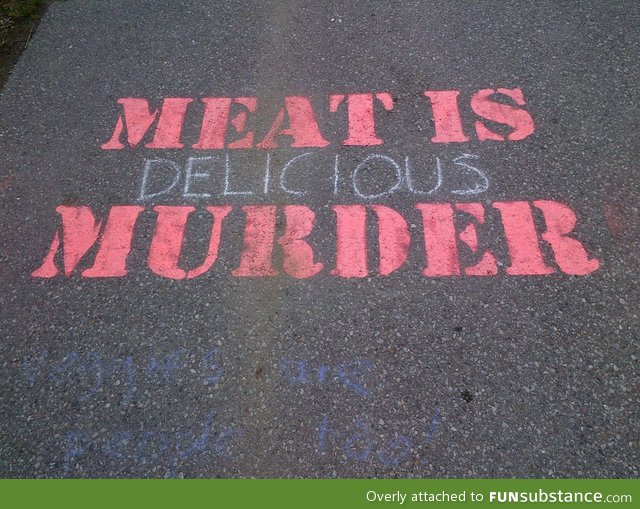 Meat is delicious murder