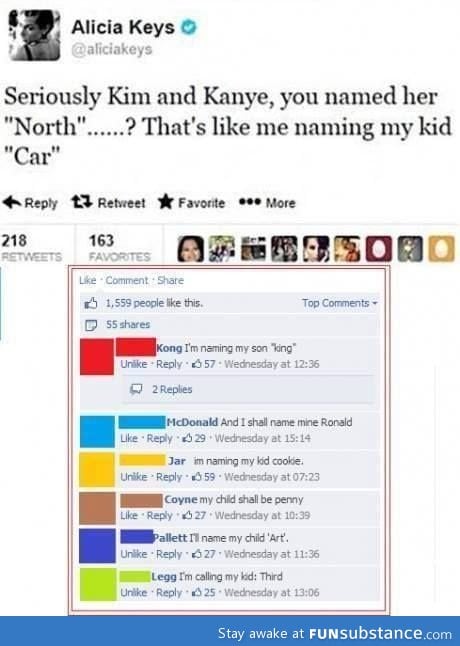 Names like North West