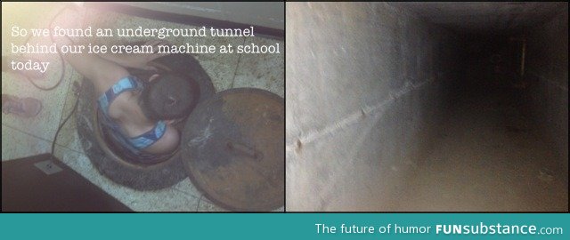 Just an underground tunnel