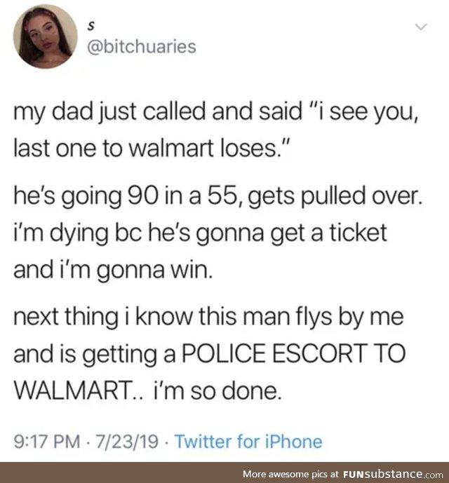 "the police escort"