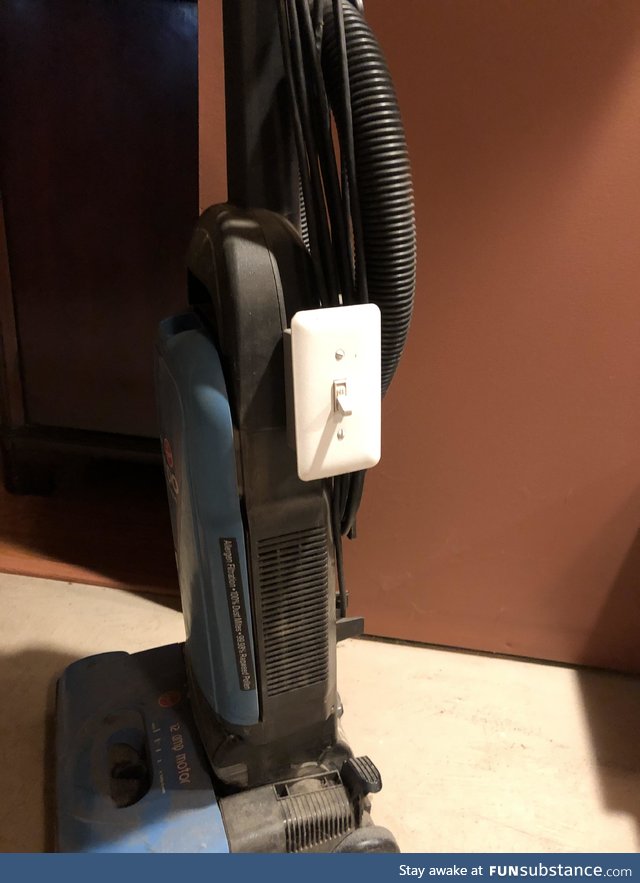 Vacuum cleaner on/off switch was sparking/broken and I didn’t want to buy a new one