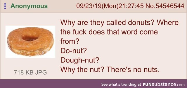 Anon dislikes doughnuts