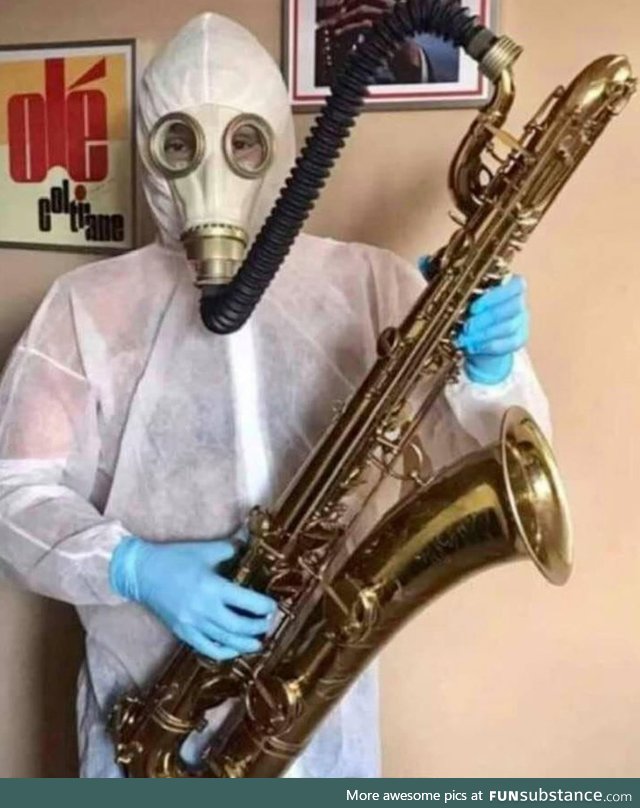 Make sure you practice safe sax while in quarantine!