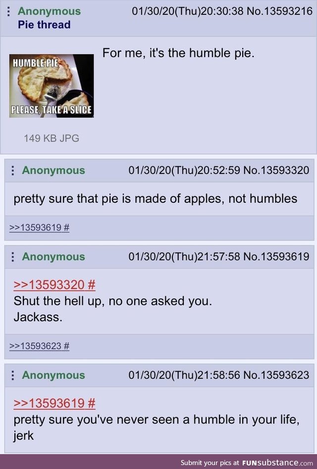 /ck/ enjoys its pie