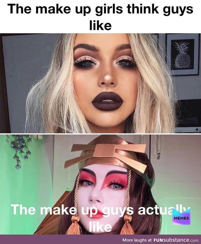 Both are pretty in that clown kind of way