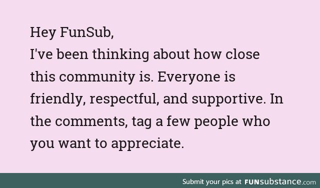 FunSub Friend Appreciation