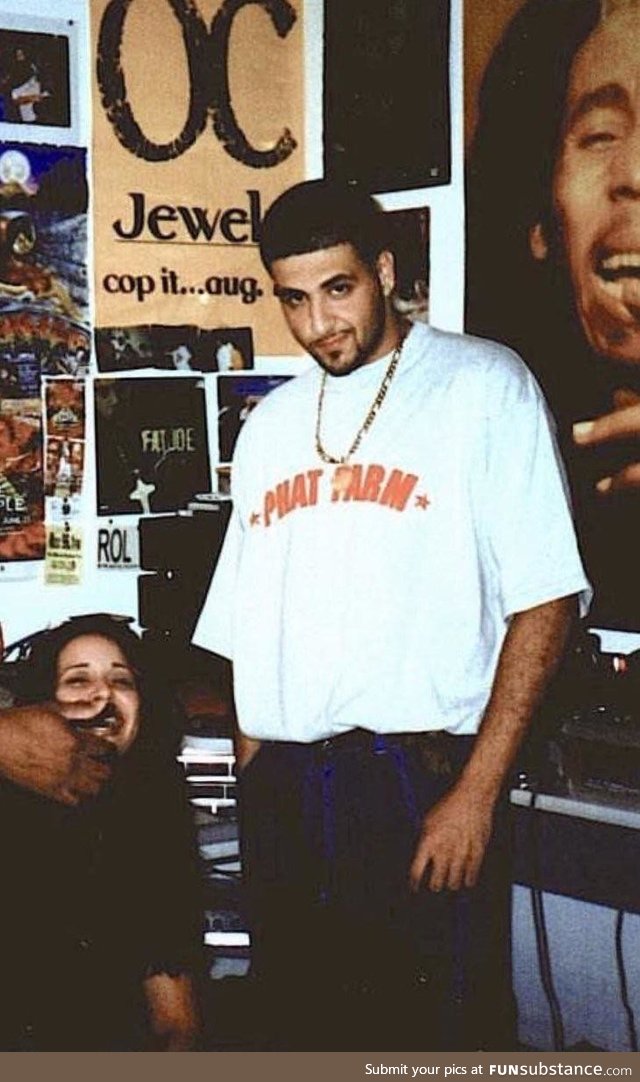 Is it just me or does young DJ Khalid look like the love child of Drake and Adam Sandler?