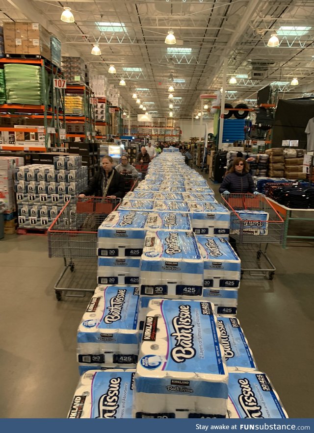 My Costco had toilet paper and it was very well organized and the people were civil