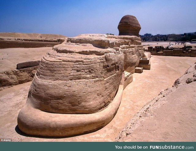 The Great Sphinx of Giza has a tail