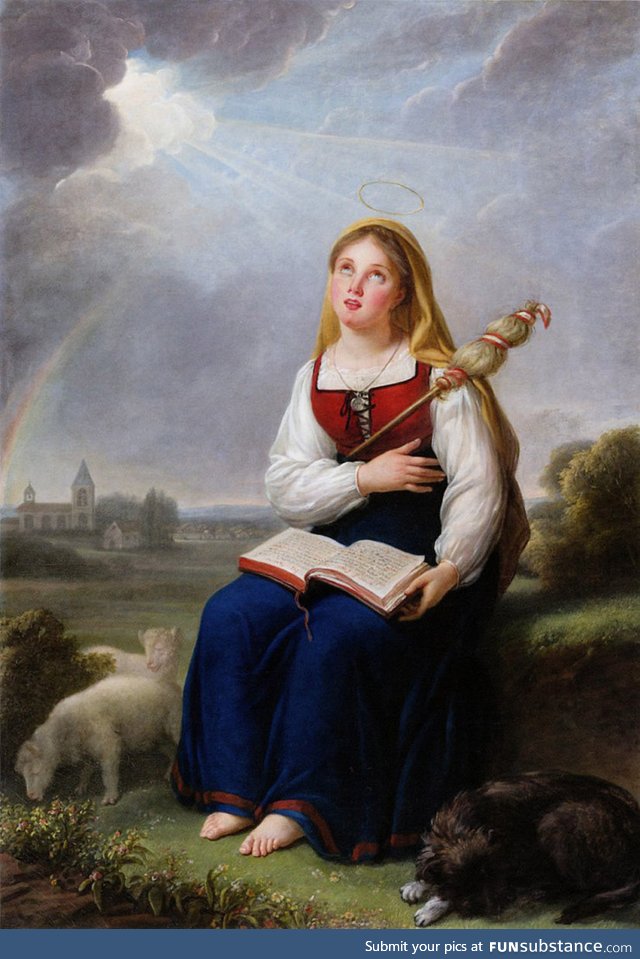 Genevieve, Patron Saint of Paris, by Élisabeth Louise Vigée Le Brun, 1793