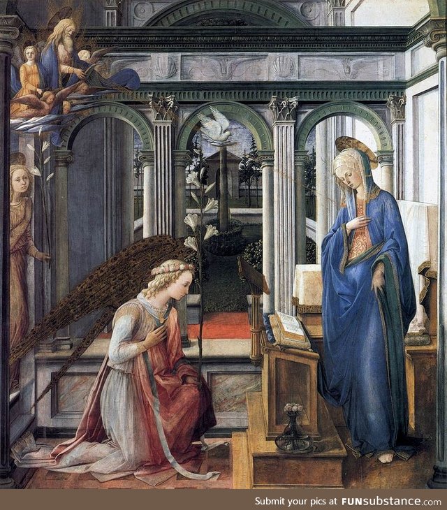 Annunciation by Filippo Lippi, 1443