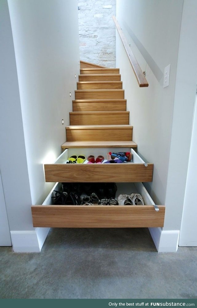 Stairs with drawers