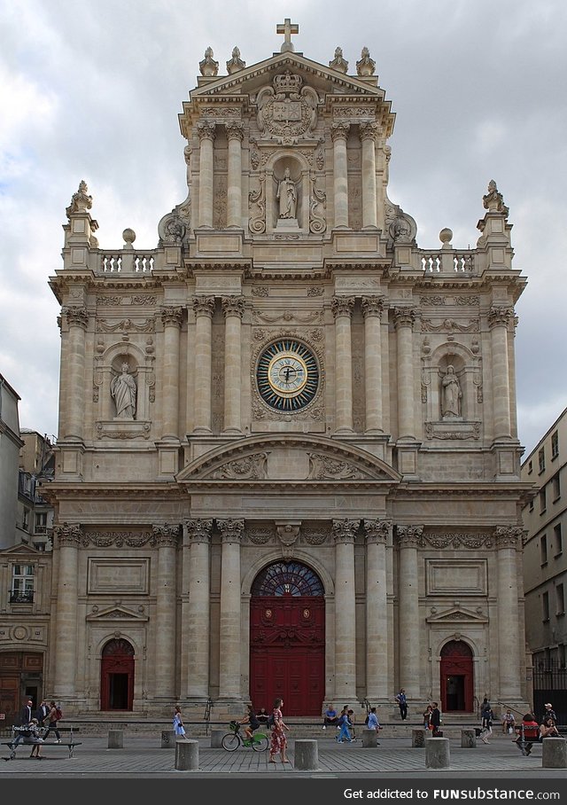 The beautiful Catholic Church of Saint Paul Saint Louis in Paris, France