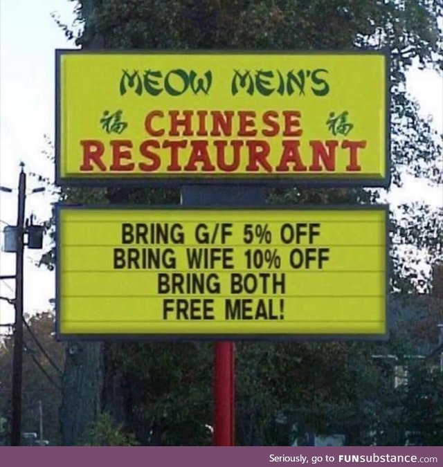 Bring both, free meal!