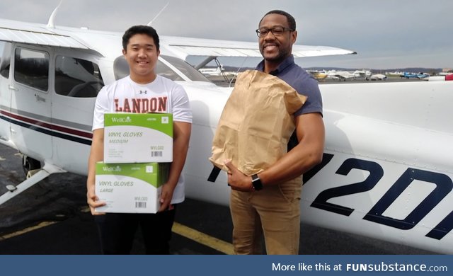 16-year-old TJ Kim is using his flying lessons to deliver medical supplies to rural
