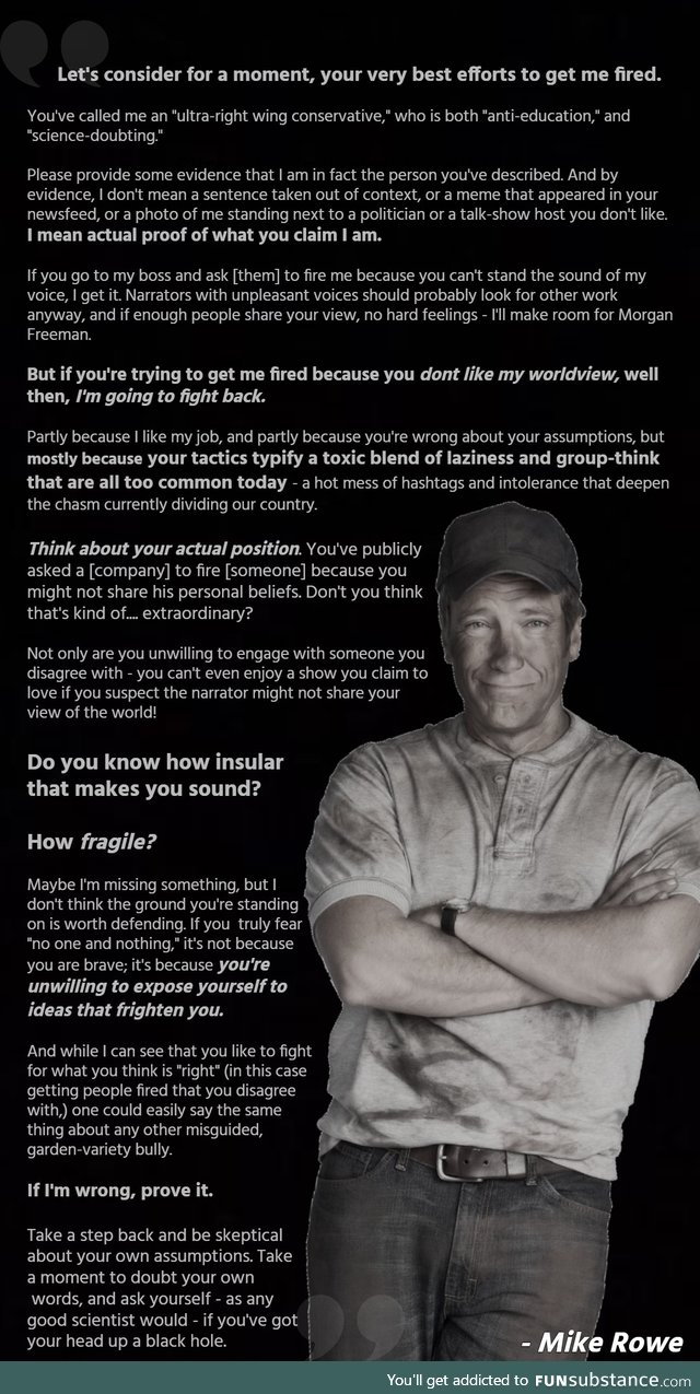 The Ground You're Standing On Might Not Be Worth Defending [Mike Rowe on Cancel Culture]